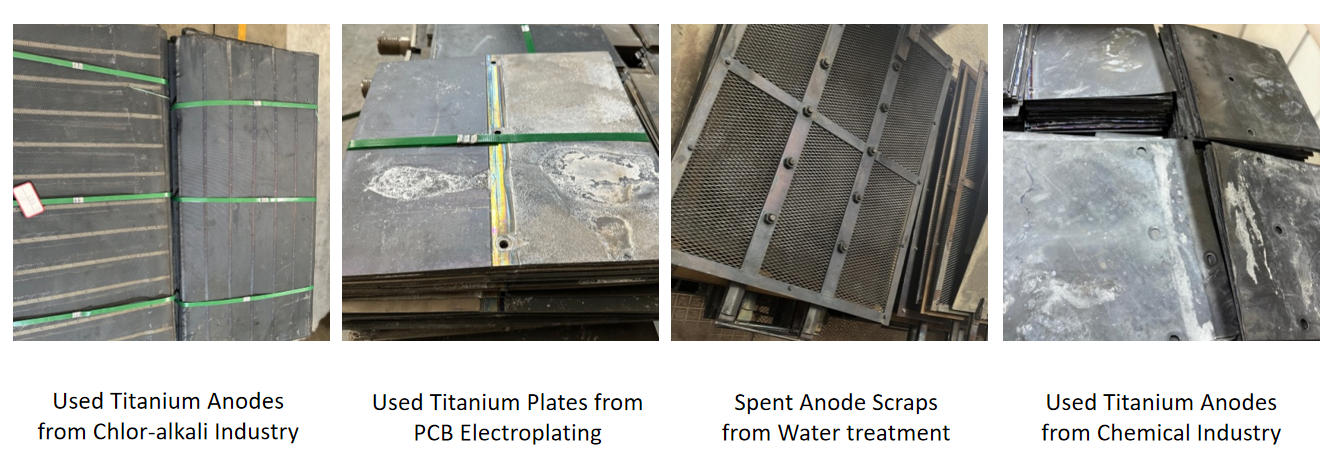 Used Titanium Electrodes