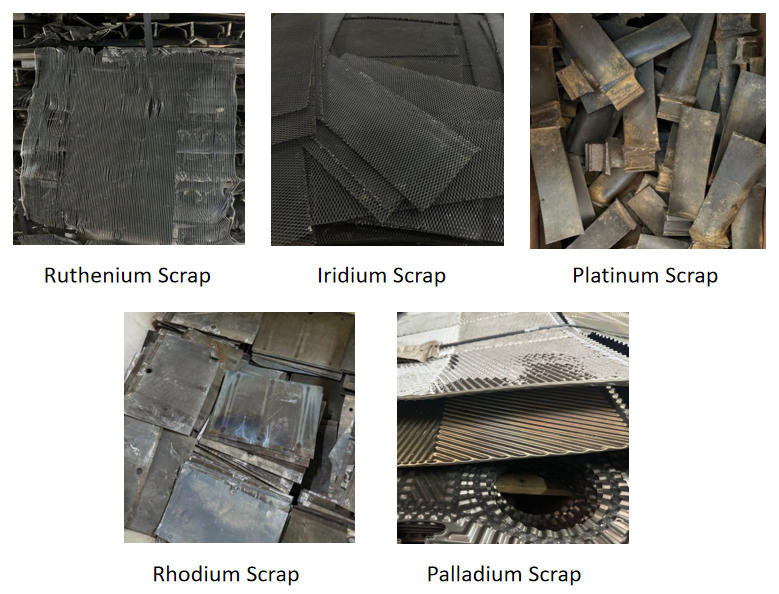 Reciclaje de chatarra de metales del grupo platino (PGM)
