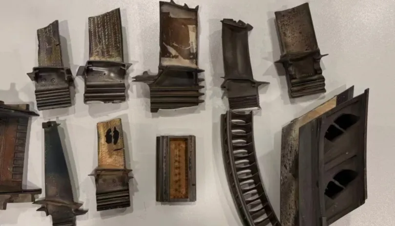 항공 우주 엔진 가이드 코팅 블레이드 폐기물